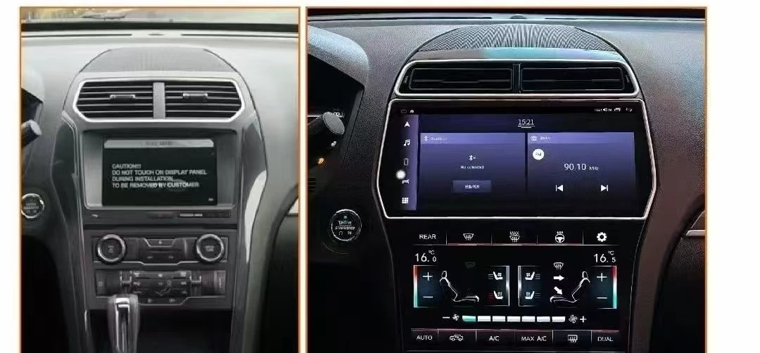 Недавно обновленный автомобильный радиоприемник с двумя экранами Android 13.0 Ford Explorer 2011-2019, DVD-мультимедийный видеоплеер, стерео автомобильная GPS-навигация (art.: 3920caebb6dea) - 3920caebb6dea