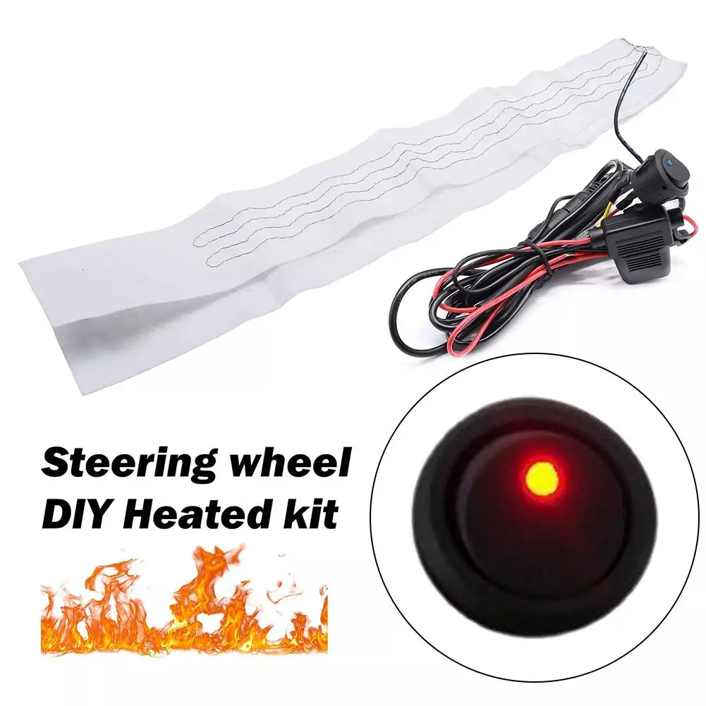 Универсальный встроенный Автомобильный нагреватель рулевого колеса 12 В