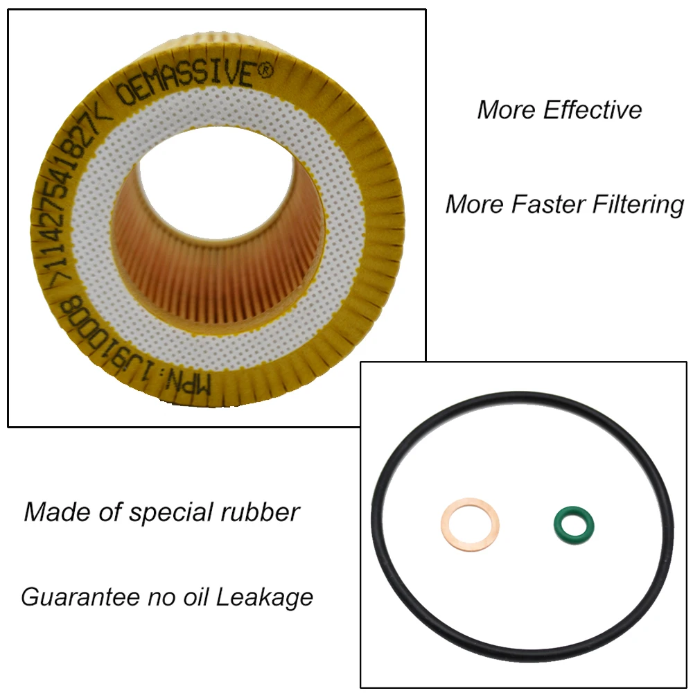 Масляный фильтр двигателя для Alpina B3 B4 BMW 1 3 5 серии 325i 328i 330i 525i 530i 535i X3 X5 E90 E91 E92 E93