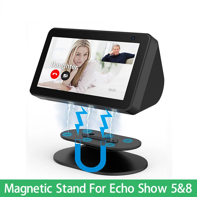 

Stand for Echo Show 8 5 1st & 2nd Speaker Adjustable Holder Mount with Anti-slip Accessories Tilt Function