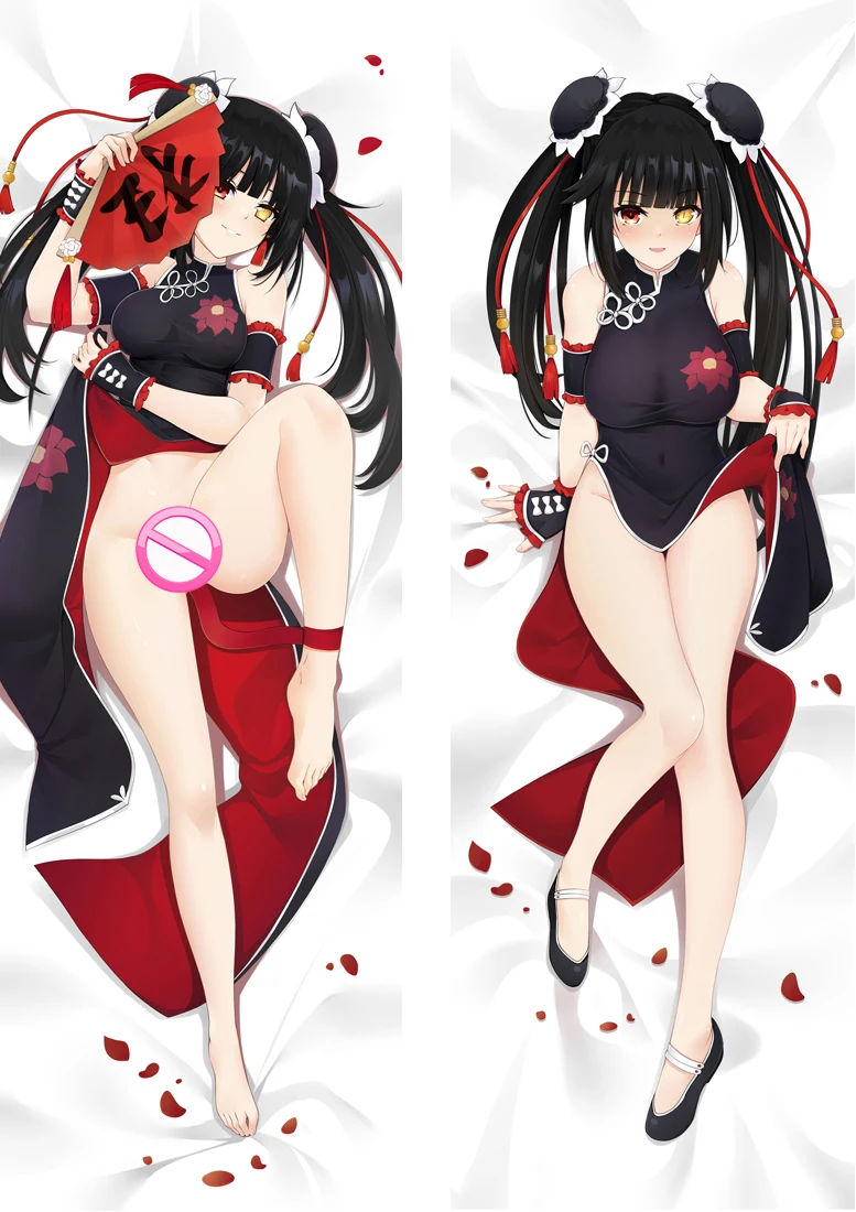 

Date A Live Cheongsam Tokisaki Kurumi Dakimakura Cover Japan Anime Hugging Body Pillowcase Customize Pillow