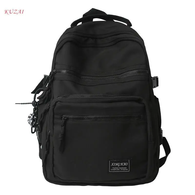 

Водонепроницаемый школьный ранец для студентов колледжа, Простая Дорожная сумка для книг для мальчиков, вместительные рюкзаки для девушек, Модный женский рюкзак