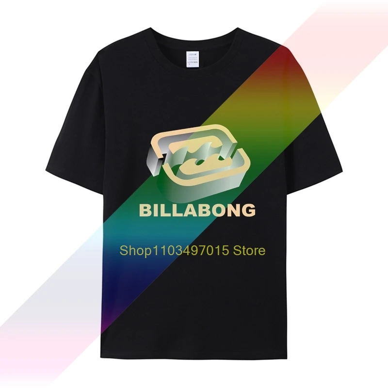 Футболка billa bong мужская с коротким рукавом базовая тенниска из 100% хлопка принтом