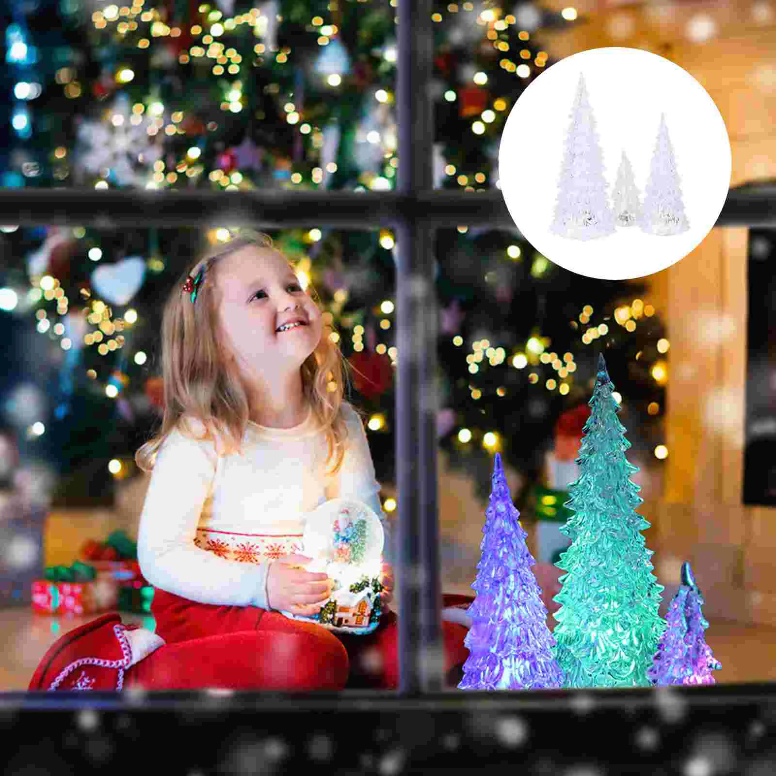 

Christmas Kid Crystal Christmas Tree Decorative Christmas Tree Glowing Christmas Tree Christmas Bedside Lamp