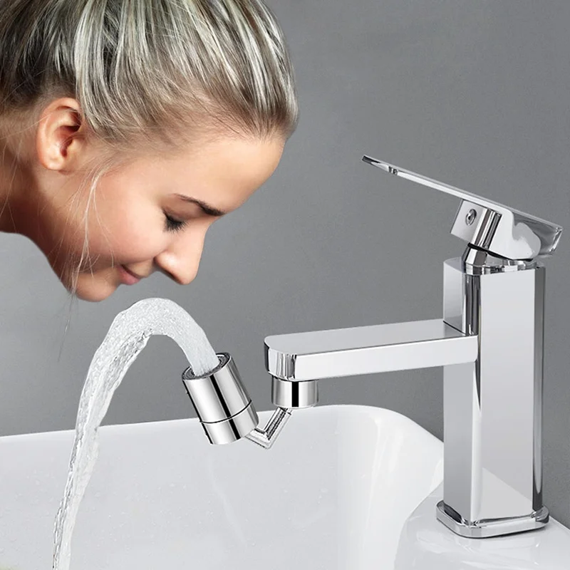 

Universal Multifunctional 720 Rotatable Faucet Extender Sprayer Head Two Outlet Mode Splash Filter Movable Kitchen Bathroom Tap