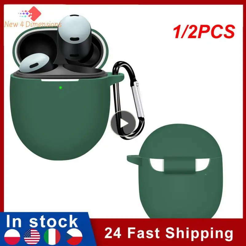 

1/2PCS Scratch Resistant Protective Cover for Shell Earphone for Case for -realme Buds Air 2 Earbuds Cover