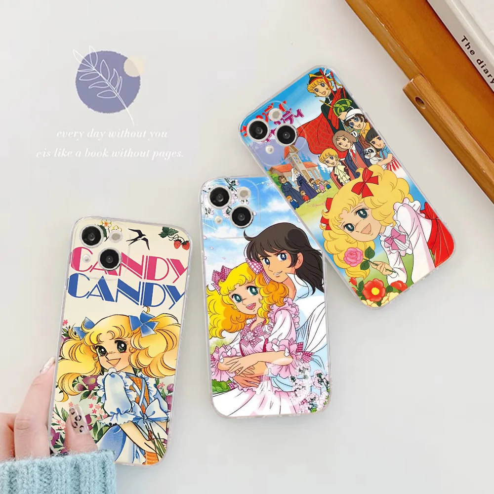 Anime Manga Candy Phone Case For IPhone 16 15 8 7 6 6S Plus X SE XR XS 14 11 12 13 Mini Pro Max Mobile