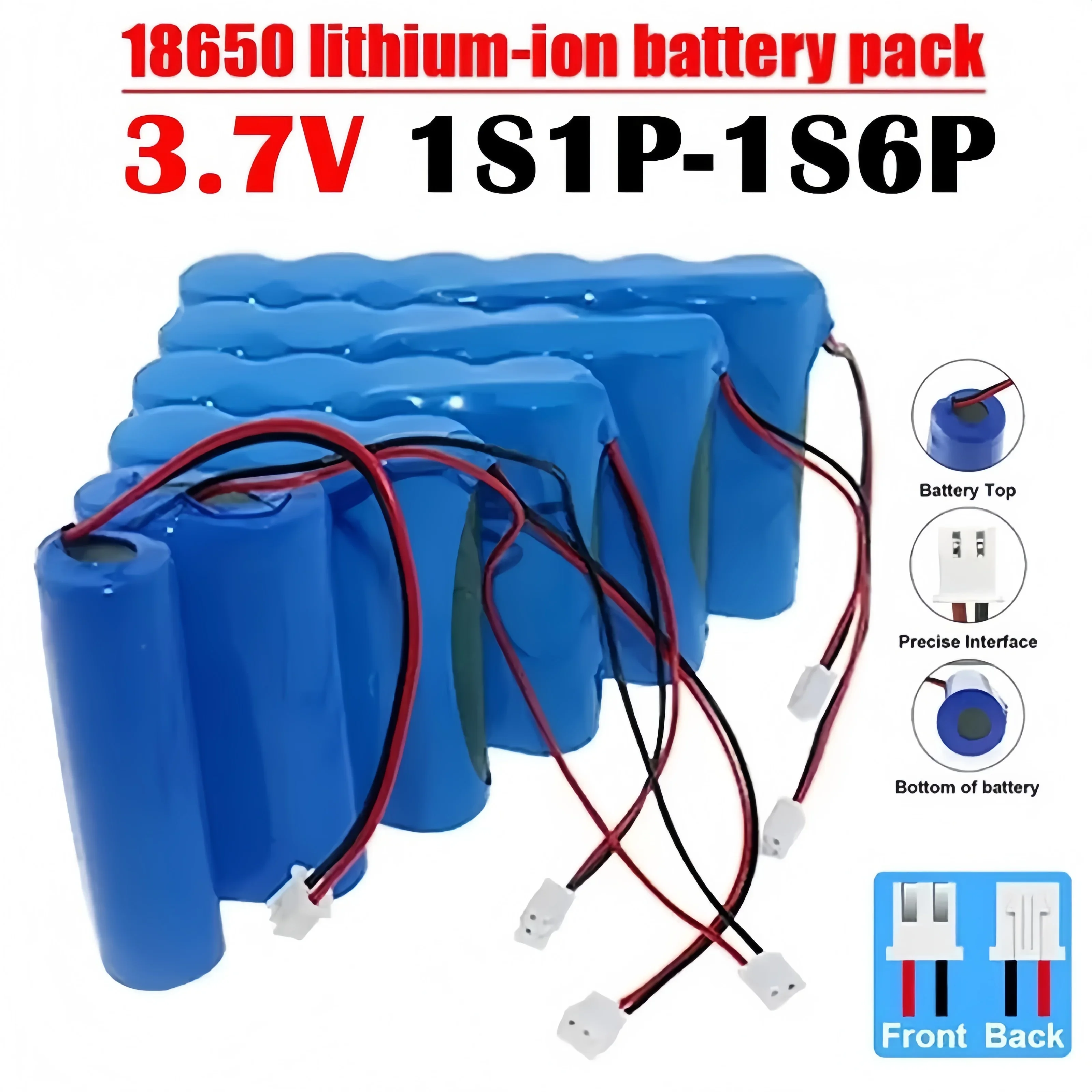 Фото 18650 1S1P-1S6P 3,7 В литий-ионный аккумулятор для светодиодной подсветки Bluetooth-динамика Запасная замена оригинальной батареи №3