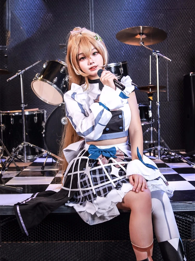 Костюм для косплея Nanashi Mumei Vtuber Hololive4th аниме женский элегантный наряд костюм