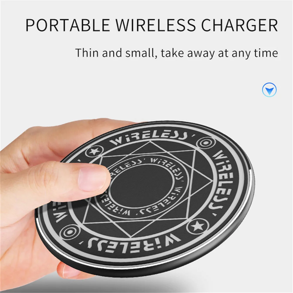 10w cool magic array smart wireless phone charger applicable to iphone huawei samsung xiaomi wireless charging smartphone free global shipping