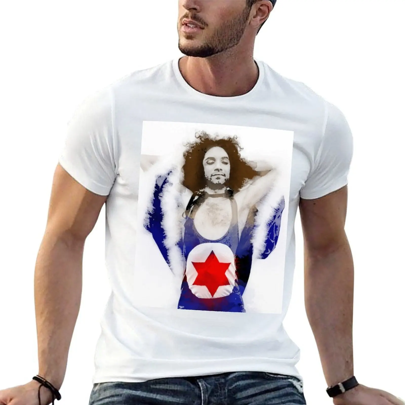 Фото Футболка Danny Sexbang Watercolor, футболки с аниме-принтами, футболки оверсайз для мужчин, набор хлопковых футболок для мужчин, хлопковая забавная футболка №1
