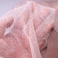 100x150cm shiny glitter pink gold mesh fabric soft yarn tulle fabric for diy apparel veil wedding site layout background yarn