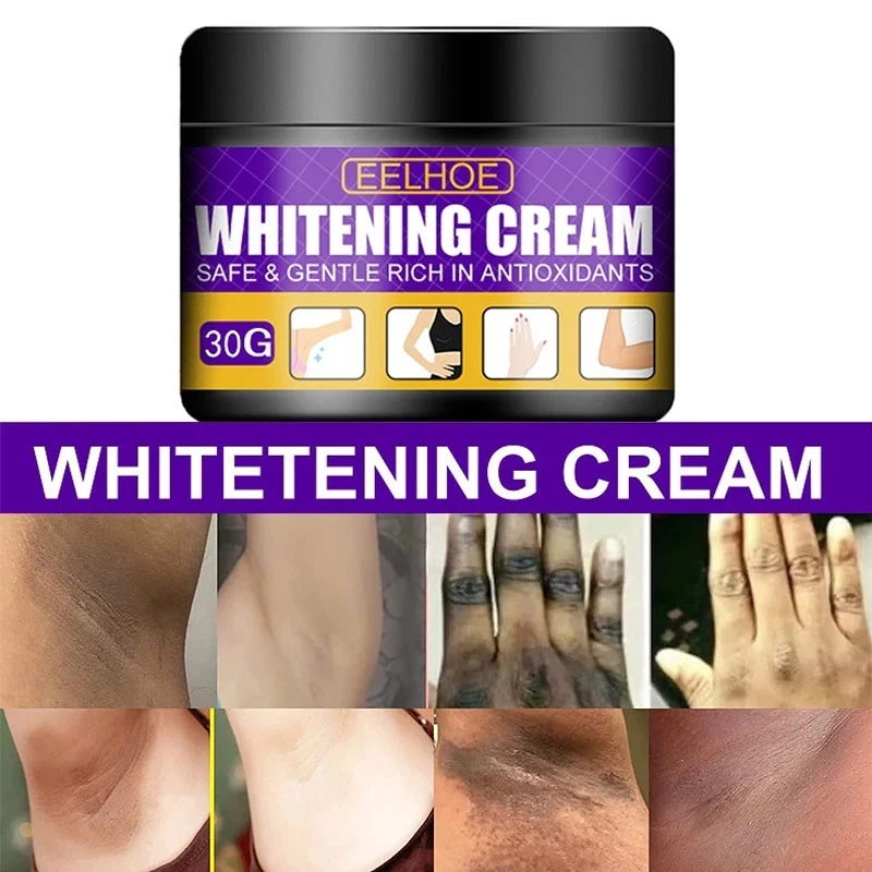 

Dark Skin Whitening Cream Face Body Whiten Underarm Private Parts Arms Legs Neck Elbows Knees Pigmentation Bleaching Cream 50g