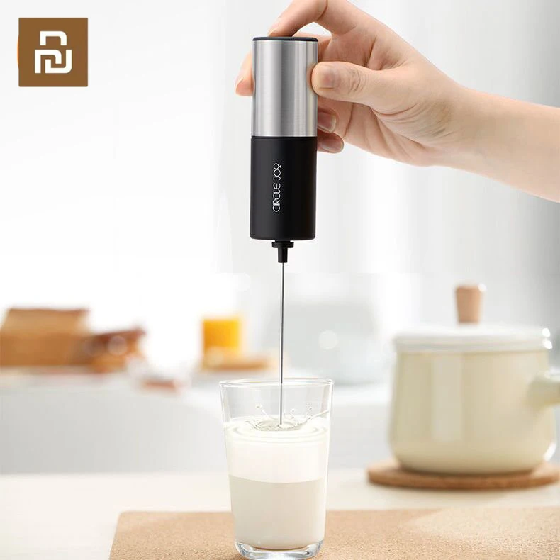 Youpin Circle joy Electric Milk Frother Mini Foamer Coffee Maker Egg Beater for Cappuccino Stirrer Portable Blender Kitchen Tool