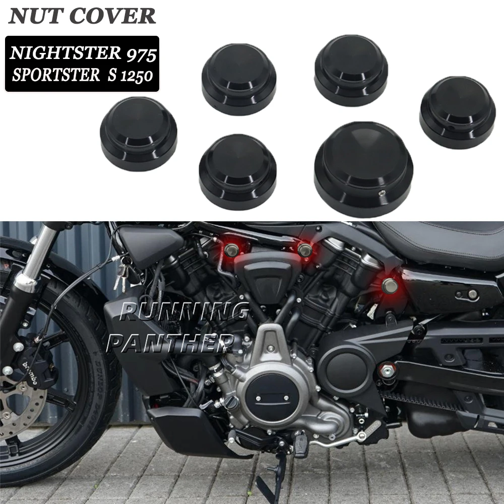 

Крышка гайки для Harley Sportster S 1250 RH1250 S RH975 S Nightster 975 гайка мотоцикла чехол премиум-класса 2022 2023