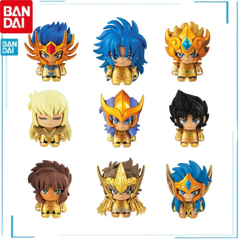 

BANDAI Saint Seiya Gashapon Mephisto Aiolia Dohko Milo Anime Figure Action Figure Collection Doll Model Kids Toy Gift Genuine