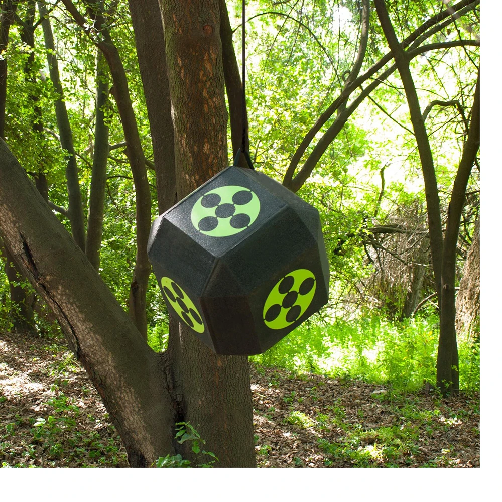 Toparchery 3D Dice Shaped Target 22cm Sides Shooting Target For Hunting and Shooting Practice