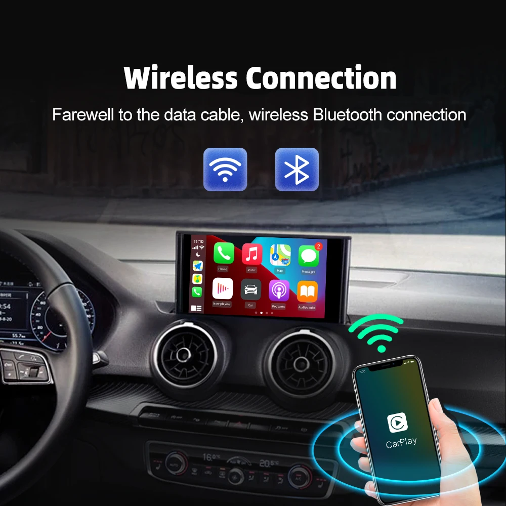 Беспроводной ключ Carplay Bluetooth USB адаптер для Audi Benz Mazda Porsche Volkswagen Volvo Ford Citroen