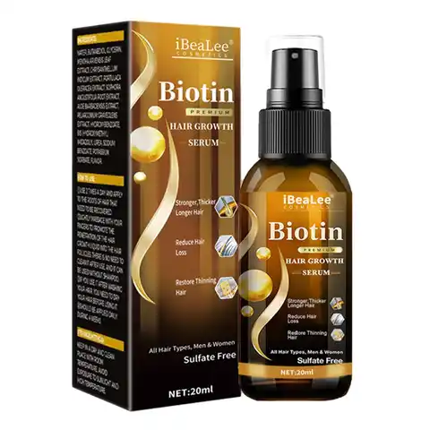 Продукты для роста волос Biotin, быстрорастущее эфирное масло для волос, уход за волосами, предотвращение выпадения волос, лечение кожи головы ...