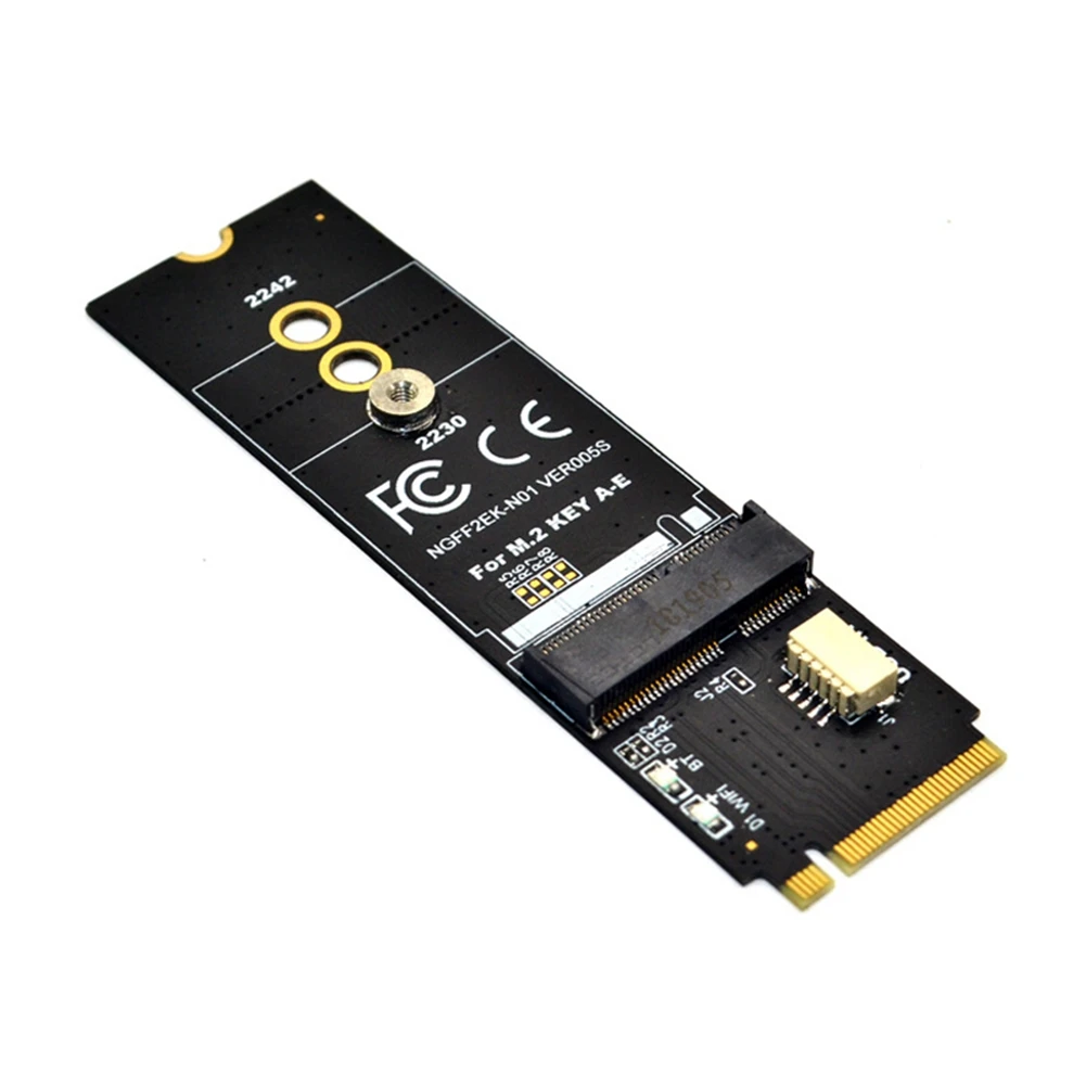 

M.2 KEY-M to KEY A-E/E Adapter Riser Card for M.2 NGFF PCIE Protocol Wireless Network Card Module