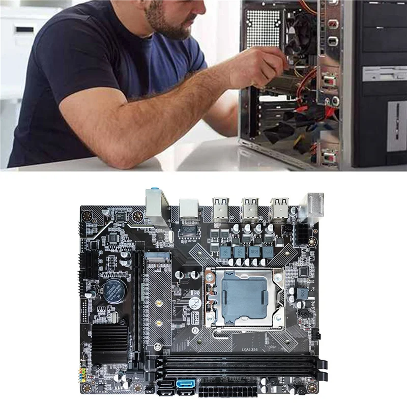 X79 Desktop PC Motherboard Set+E5 2420 CPU+2X 4G DDR3 RAM M.2 NVME LGA1356 DDR3 Memory Slot SATA3.0 Gaming Motherboard