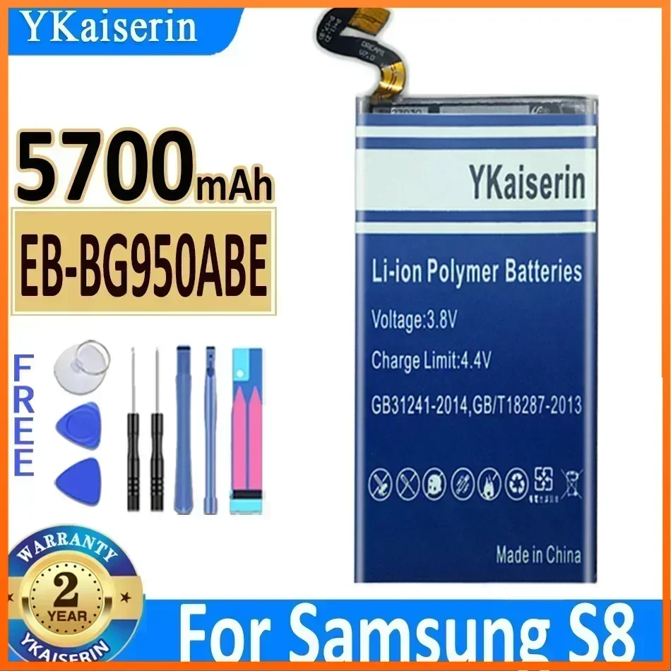 YKaiserin EB-BG950ABE Аккумулятор для Samsung GALAXY S8 SM-G9508 G9508 G9500 G950U SM-G G Project Dream 5700 мАч
