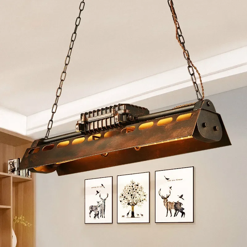 Американские Ретро Металлические Светодиодные Подвесные Светильники Лампы