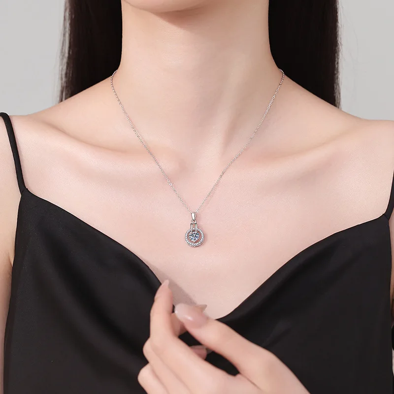 1 карат D цвет муассанит звездное ночное небо персонализированный кулон S925