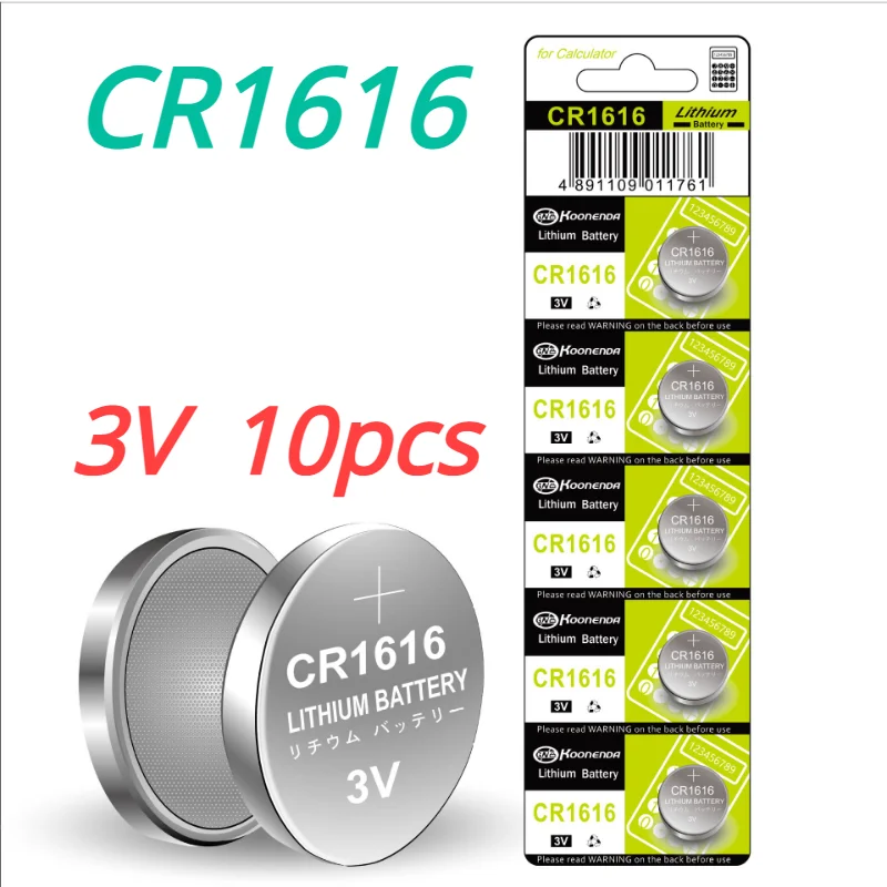 NEW 10/20PCS CR1616 3V Lithium Environmental Protection Button Battery for Car remote control  Electronic watches battery