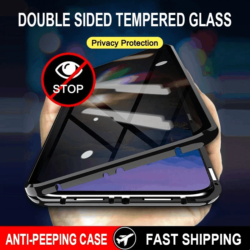 

Anti-Peeping Privacy Protection Magnetic Case for Samsung Galaxy S21 Ultra S20FE S10 S9 S8 Plus A50 A51 A71 Note 20 10 9 8 Cover