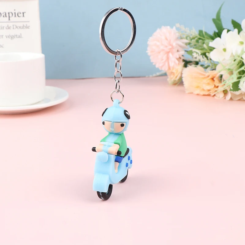 

Creative Keychain cartoon motorcycle keychain chain bag pendant keychain gift