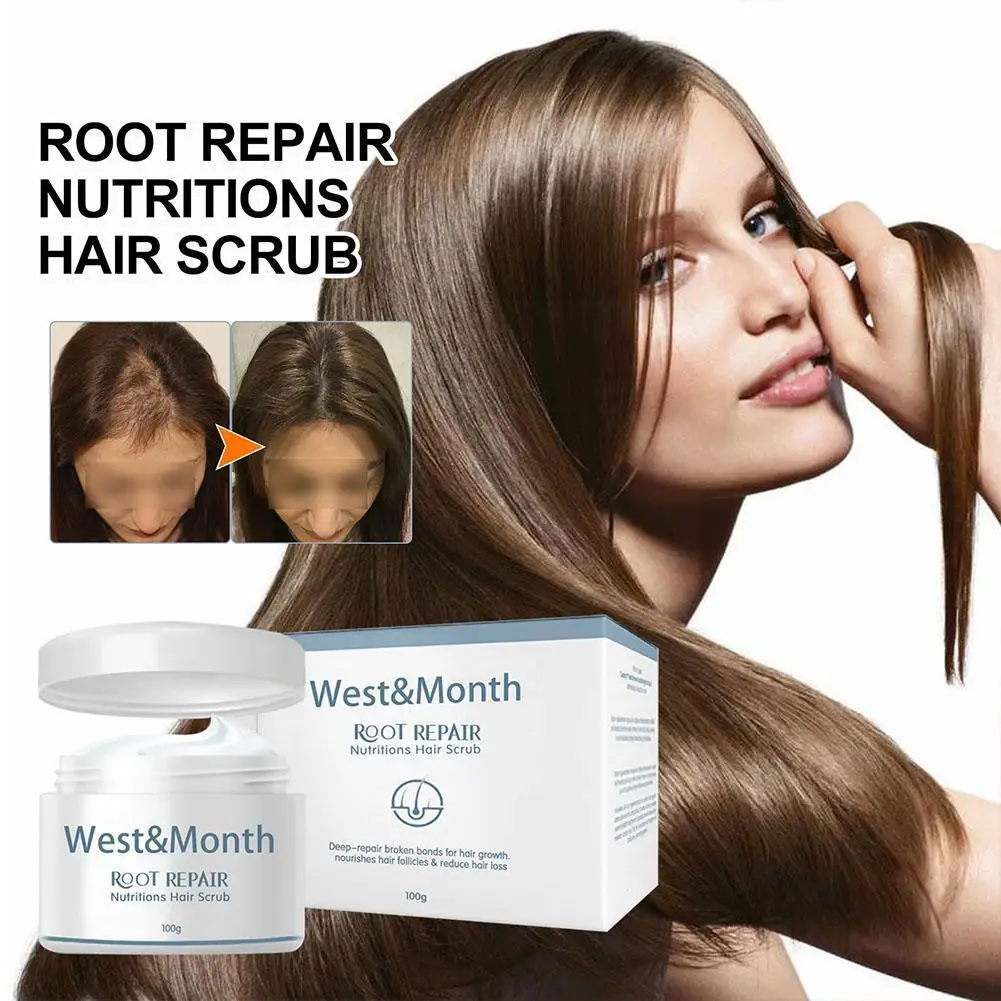 

Root Renew Nourishing Hair Scrub Smoothing Straightening Scalp Beauty Frizzy Dry Soft Care Damage Treatment Hair Repair Hea M6S9