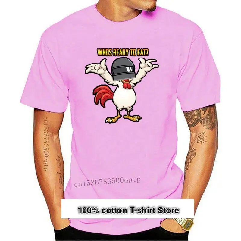 

Camiseta para hombre New Player Unknown Battleground Who's Ready To Eat Chicken Pubg