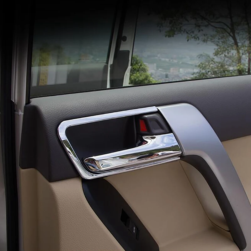 Защитная Наклейка для Toyota Land Cruiser Prado FJ 150 2014 2015 2016 ABS Chrome Накладка на внутреннюю