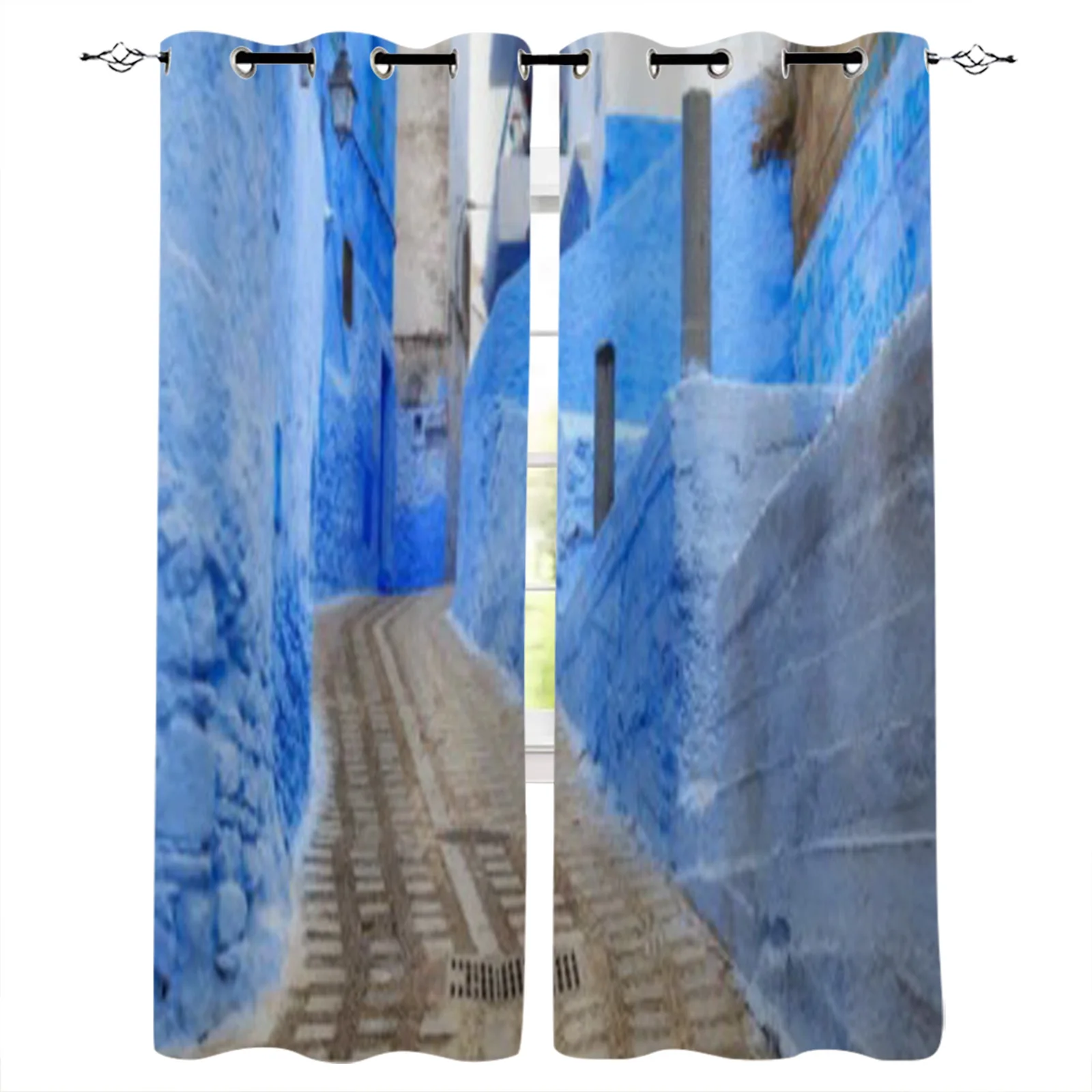 

Chefchaouen марокканские оконные занавески, домашняя гостиная, декоративные занавески, домашний текстиль, декоративные занавески для спальни