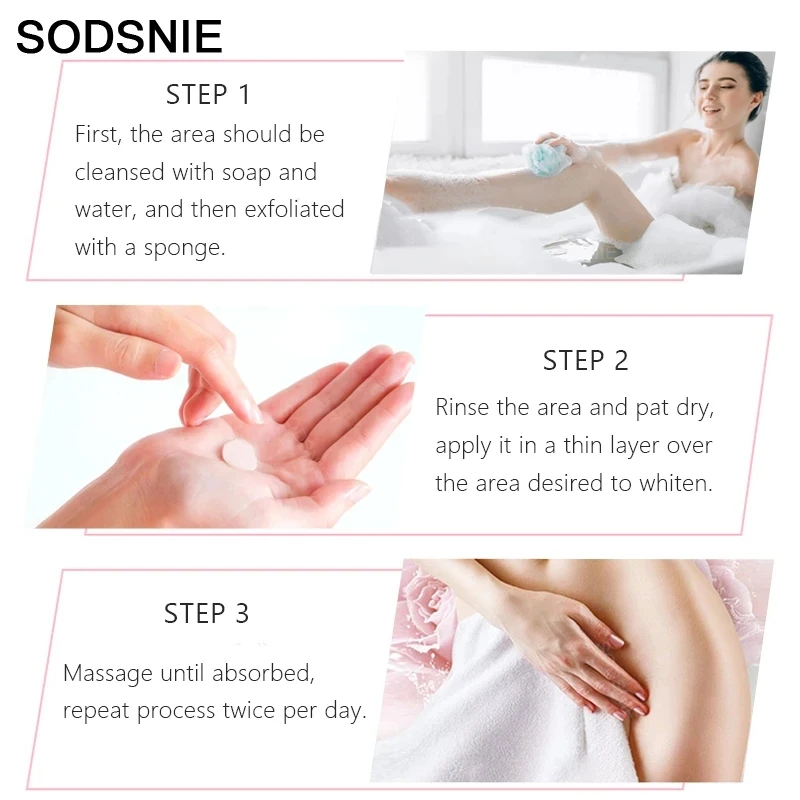 Эссенция розовая для интимной области отбеливающий крем частной части удаление