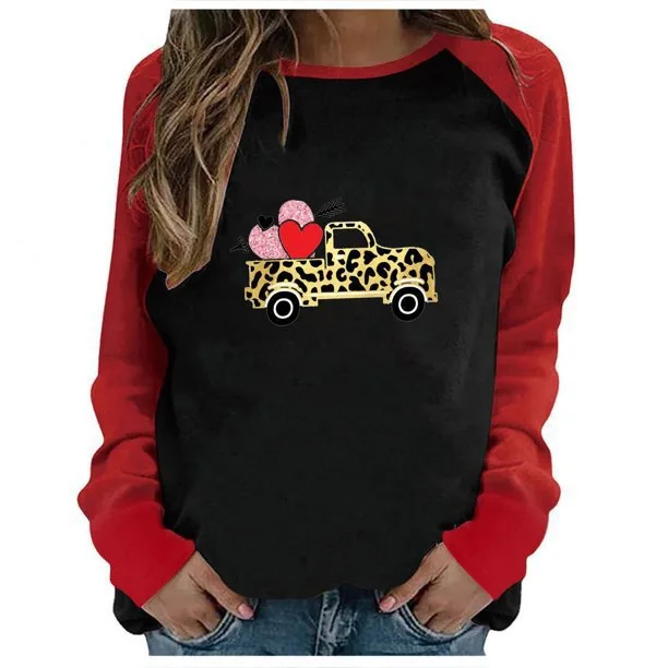 

Женский пуловер с длинным рукавом, повседневный свитшот в уличном стиле 3D серии Love