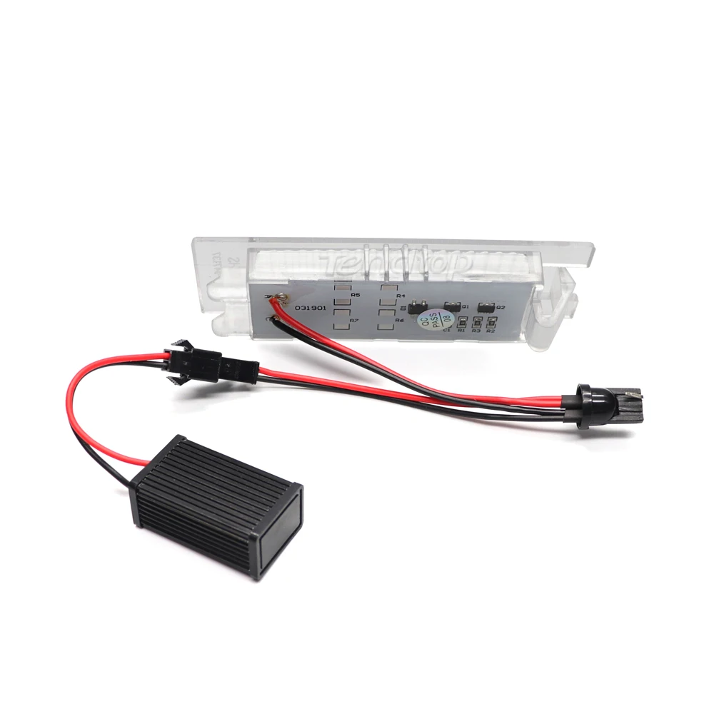 2 шт. светодиодный льные светодиодные лампы для номерного знака Opel Astra H J Corsa C D