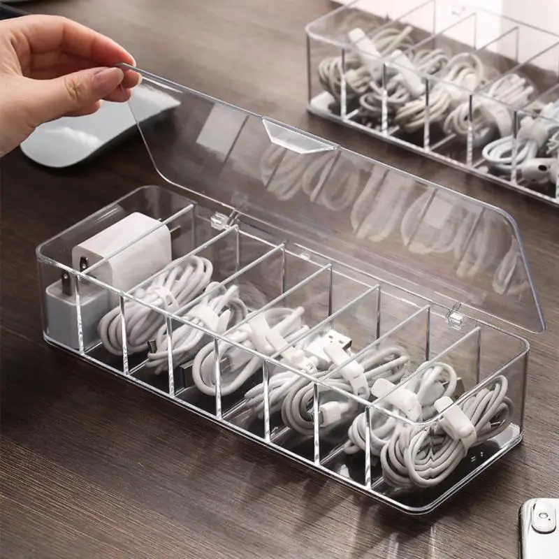 

Mobile Phone Data Cable Storage Box Hub Data Cable Plastic Storage Box Mobile Phone Charging Cable Power Silicone Wire Buckle