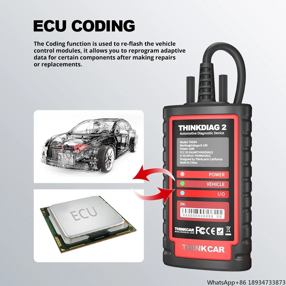 Новое поступление 2024 полносистемный диагностический инструмент ThinkDiag2