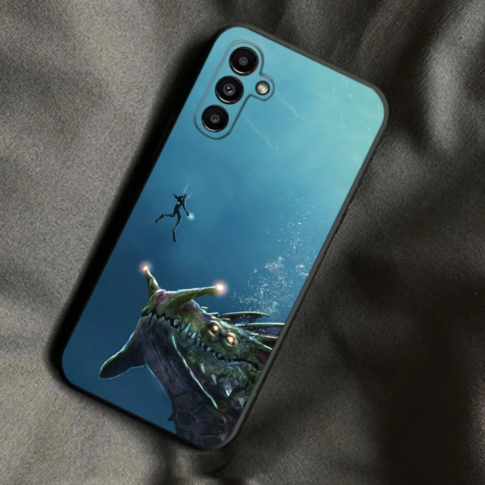 Игровой чехол для телефона Subnautica Samsung Galaxy A13 A21s A22 A31 A32 A52 A53 A71 A80 A91 мягкий черный