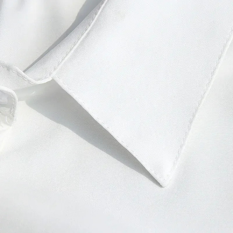 Женская блузка белая рубашка жилет женская