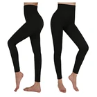 2 шт.упаковка, женские теплые леггинсы с флисовой подкладкой