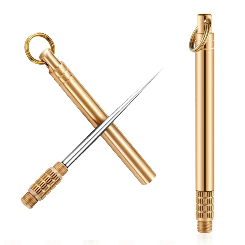 

2 Pcs Pocket Titanium Warehouse Toothpick Holders Waterproof Multi-function Fruit Fork for Outdoor Picnic&Camping