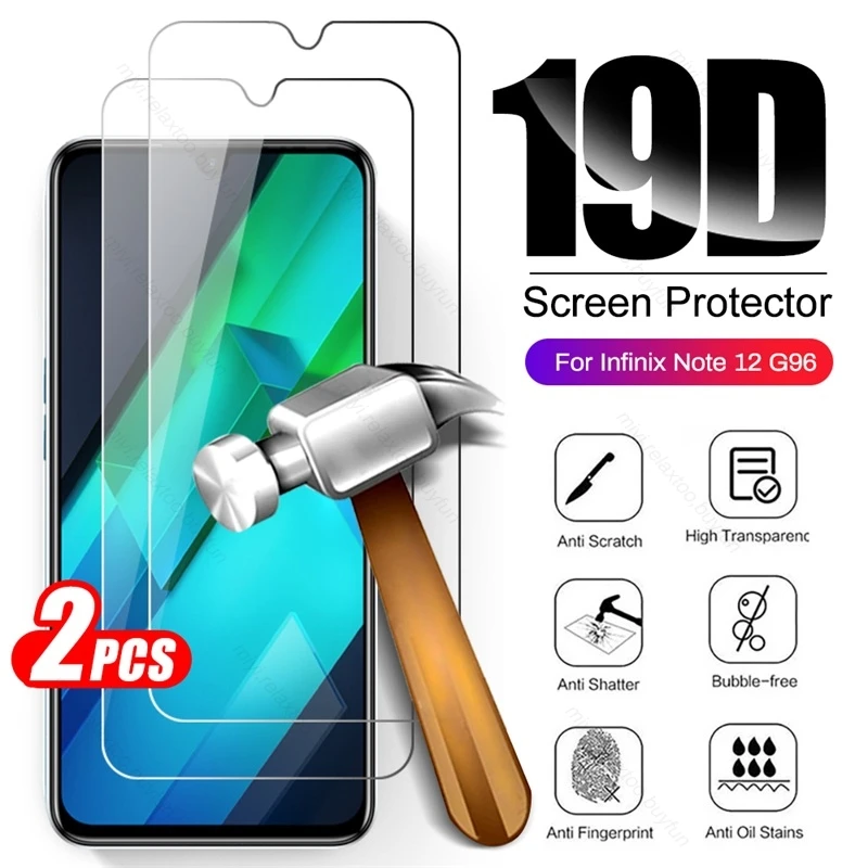 

Закаленное стекло с полным покрытием для Infinix Note 12 G96 4G 2022 X670 6,7 дюйма, защитная пленка для экрана, Взрывозащищенная защитная пленка HD, 2 шт.