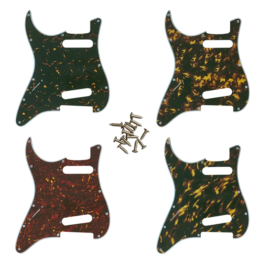 

Feiman Custom Guitar Parts - For Left Hand USA\ Mexico Fd Strat 72'11 Screw Hole Standard SS St Scratch Plate Multicolor Choice