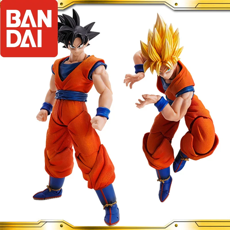 

Оригинальная BANDAI Dragon Ball Z, воображение, супер сайян Сон Гоку, аниме фигурки, подвижные модели игрушек