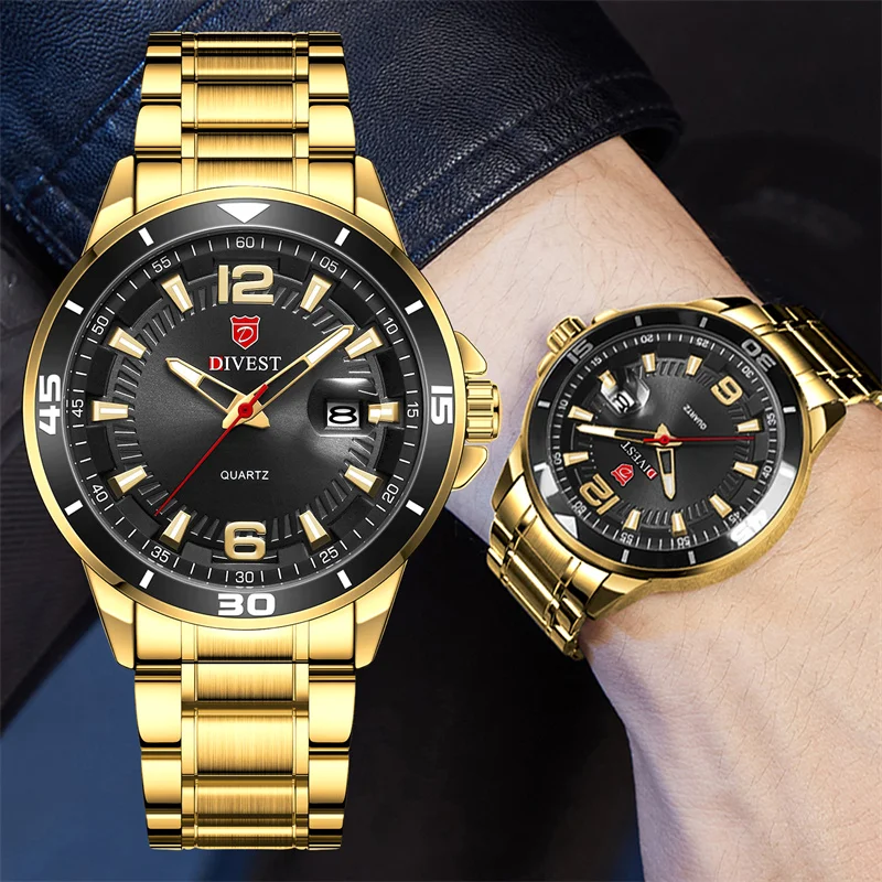 Оригинальные мужские часы DIVEST деловой модный бренд повседневные спортивные