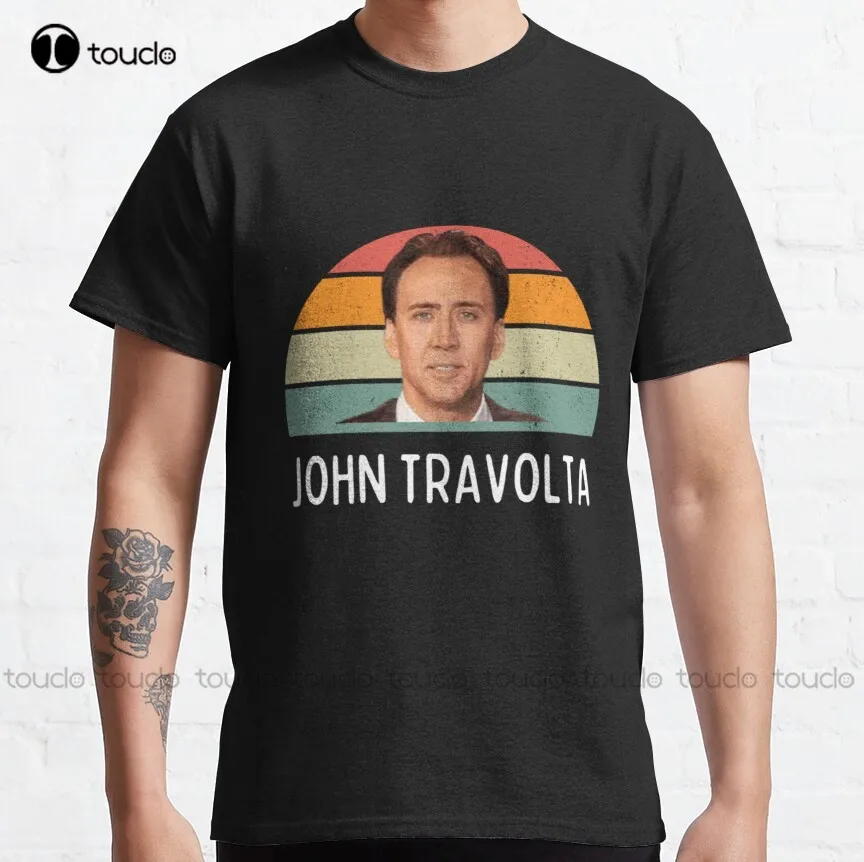 

Nicolas Cage John Travolta Face Off Mens Womens Classic T-Shirt Mom Shirt Custom Aldult Teen Unisex Digital Printing Tee Shirts