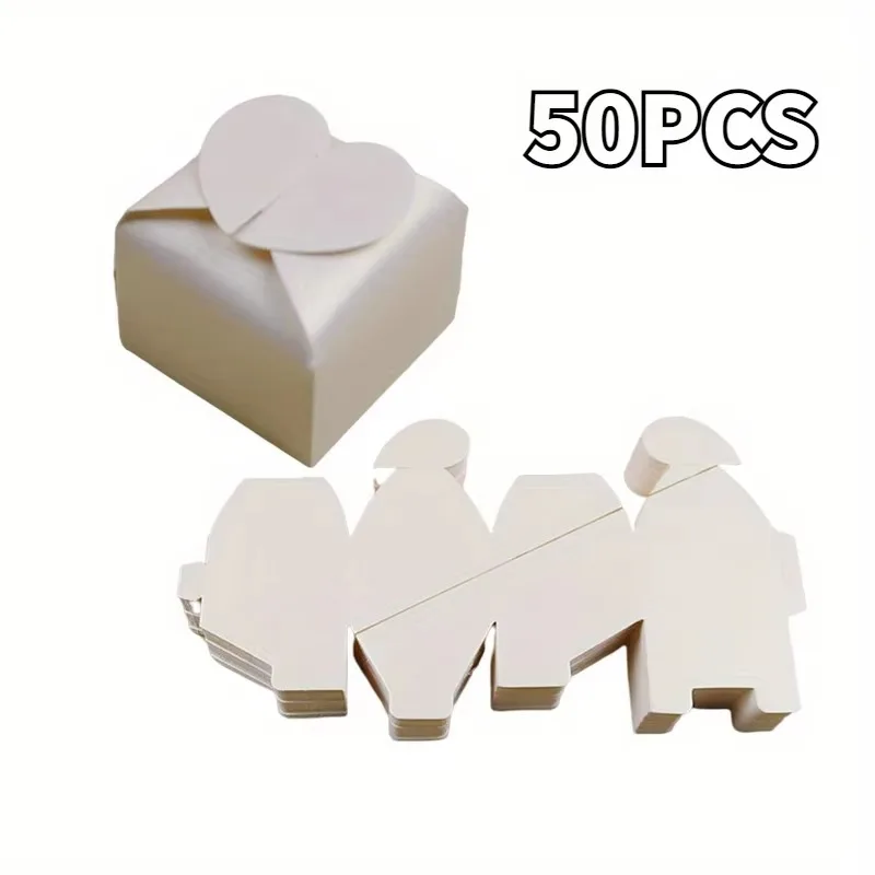 Цветные подарочные коробочки для конфет в форме сердца